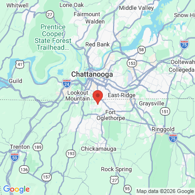 Map to  office in Rossville, GA
