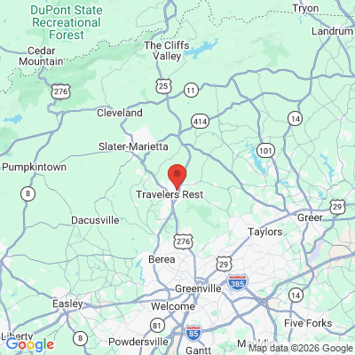 Map to  office in Travelers Rest, SC
