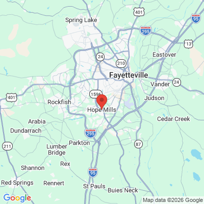Map to  office in Hope Mills, NC