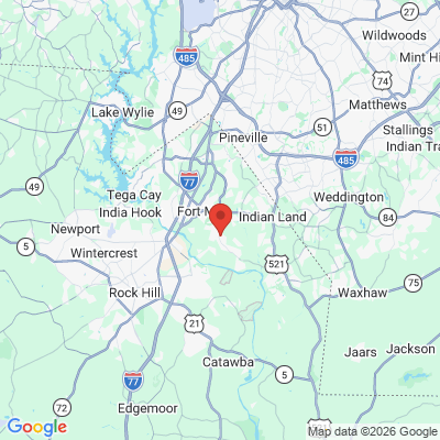 Map to  office in Fort Mill Dental