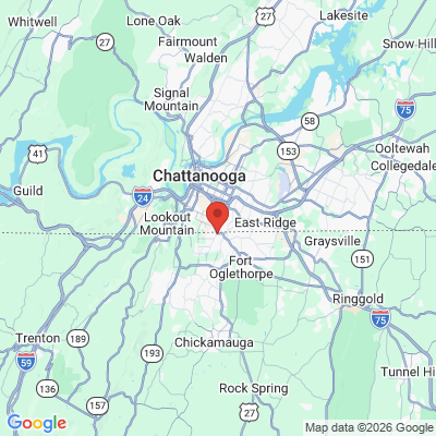 Map to  office in Rossville, Walker County