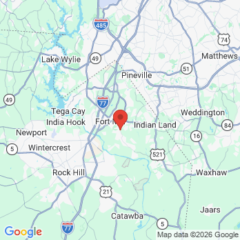 Map to Orchard Grove Family Dentistry office in Fort Mill, SC