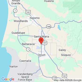 Map to Central Coast Dental Implant Center office in Santa Maria, CA
