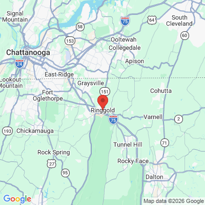 Map to  office in Ringgold, GA