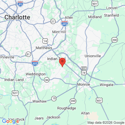 Map to  office in Monroe, NC