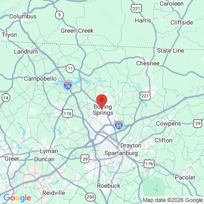 Map to  office in Boiling Springs, SC