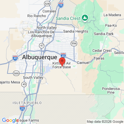Map to  office in Kirtland Air Force Base, NM
