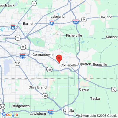 Map to  office in Collierville, TN