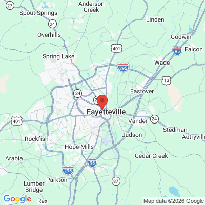 Map to  office in Fayetteville, NC