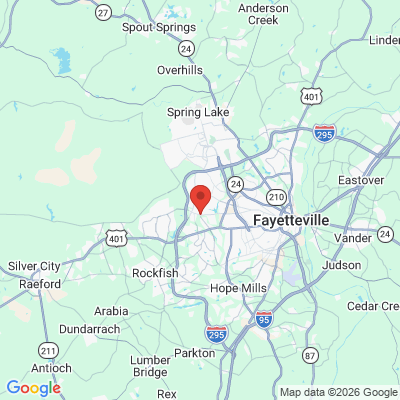 Map to  office in Fayetteville, NC
