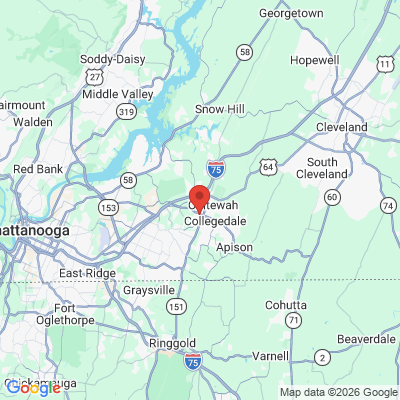 Map to  office in Ooltewah, TN