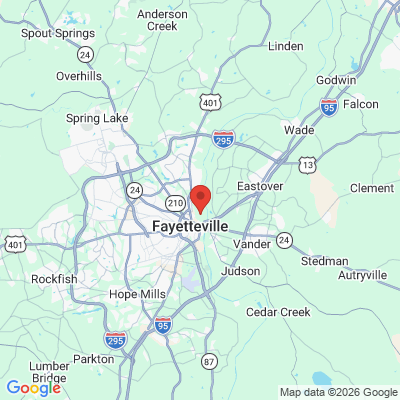 Map to  office in Fayetteville, NC