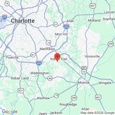 Map to  office in Indian Trail, NC