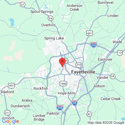 Map to  office in Fayetteville, NC
