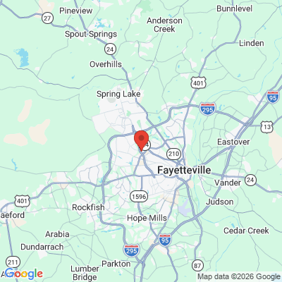 Map to  office in Fayetteville, NC