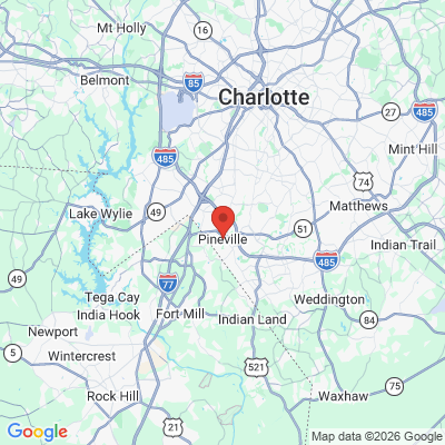 Map to  office in Pineville, NC