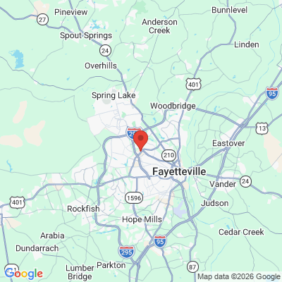 Map to  office in Fayetteville, NC
