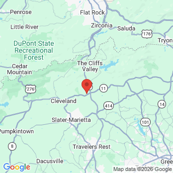 Map to The Dental Retreat office in Travelers Rest, SC