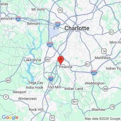 Map to  office in Pineville, NC