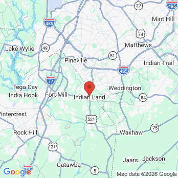 Map to Victory Dental Center LLC office in Indian Land, SC