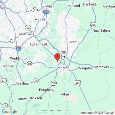 Map to  office in Monroe, NC