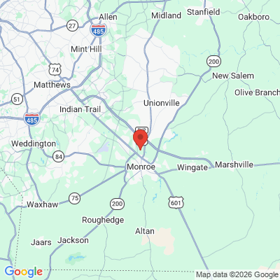 Map to  office in Monroe, NC