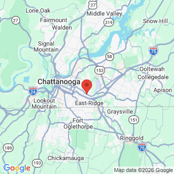 Map to Carson Philip C DDS office in Chattanooga, TN