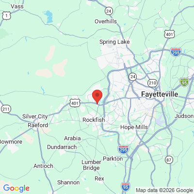 Map to  office in Fayetteville, NC