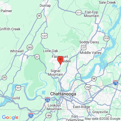 Map to  office in Signal Mountain, TN