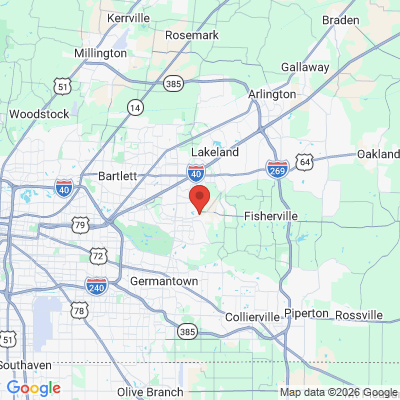 Map to  office in Cordova, TN