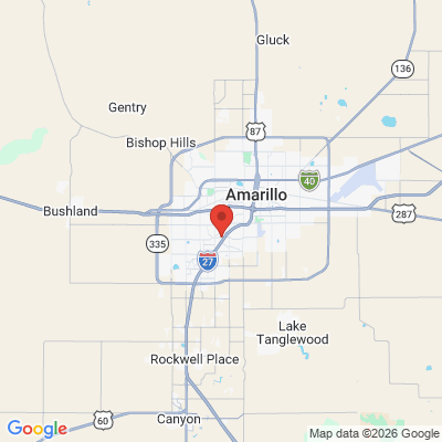 Map to  office in Amarillo, TX