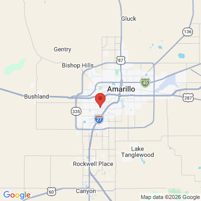 Map to  office in Amarillo, TX