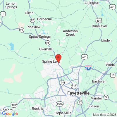 Map to  office in Spring Lake, NC