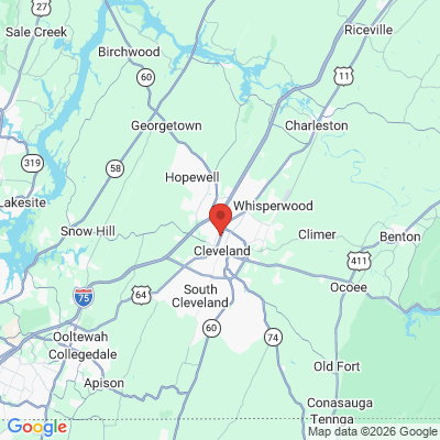 Map to  office in Cleveland, TN