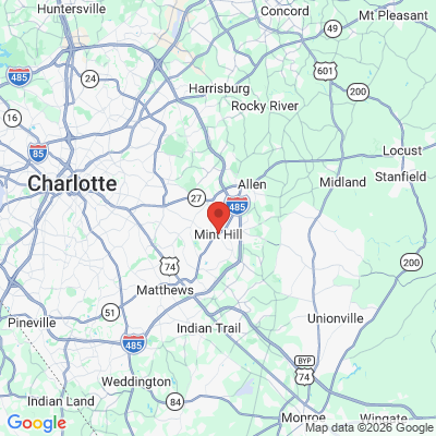 Map to  office in Mint Hill, NC