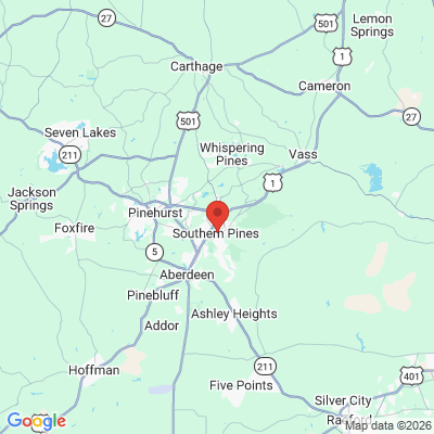 Map to  office in Southern Pines, NC