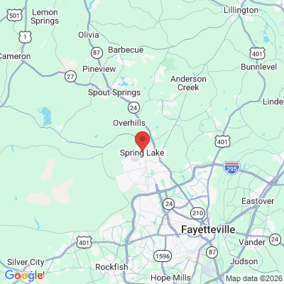 Map to  office in Spring Lake, NC