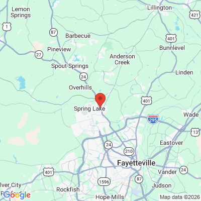 Map to  office in Spring Lake, NC