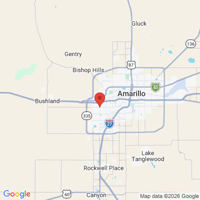 Map to  office in Amarillo, TX