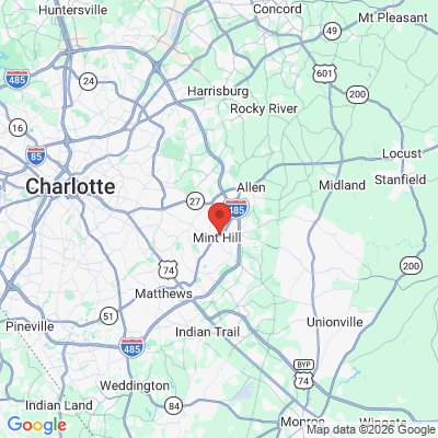 Map to  office in Mint Hill, NC