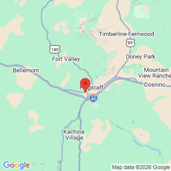 Map to Northern Arizona Biological Dentistry office in Flagstaff, AZ