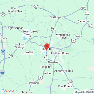 Map to  office in Pinehurst, NC
