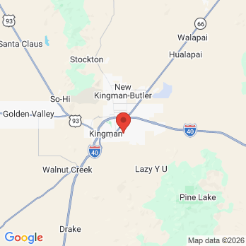 Map to Ridgeview Dental: Sandoval Tori DMD office in Kingman, AZ