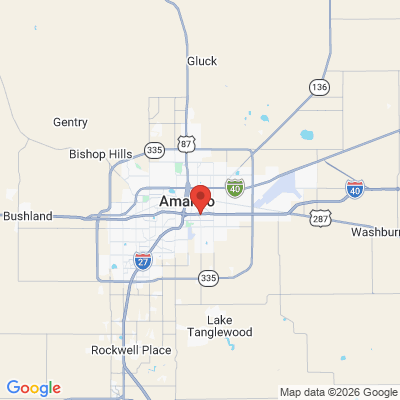 Map to  office in Amarillo, TX