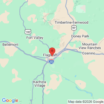Map to Flagstaff Modern Dentistry office in Flagstaff, AZ