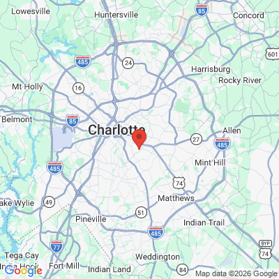 Map to  office in Charlotte, NC