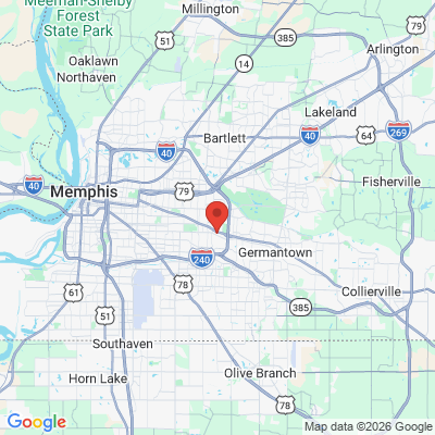 Map to  office in Memphis, TN