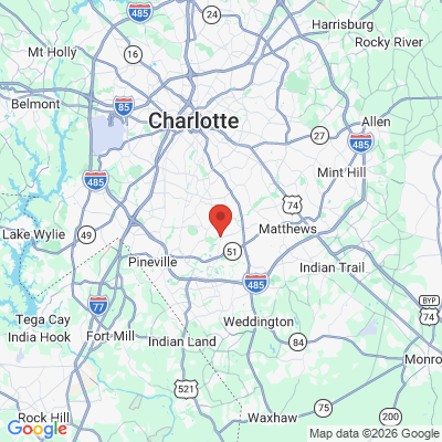 Map to  office in Charlotte, NC