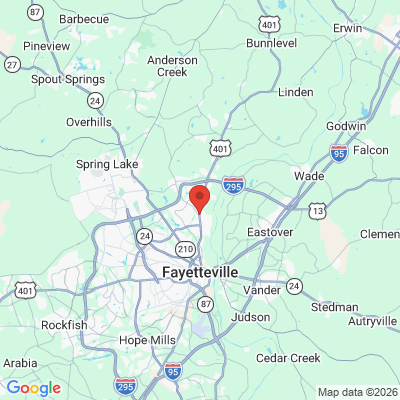 Map to  office in Fayetteville, NC