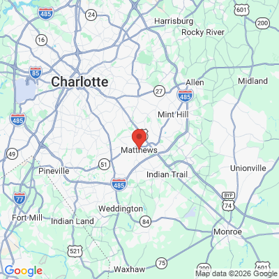Map to  office in Matthews, NC